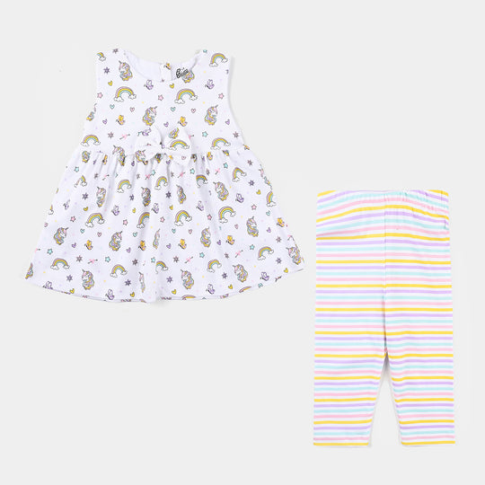 Infant 2 Piece Set (Girls)(Frock/Tights)-mIX