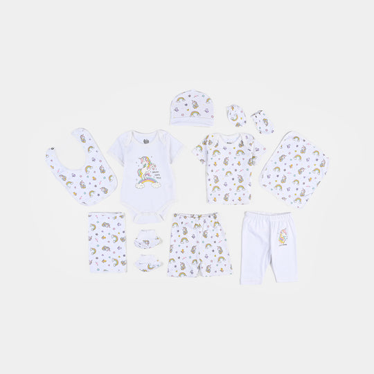 Infant Girls 10 Piece Set Unicorn-mIX