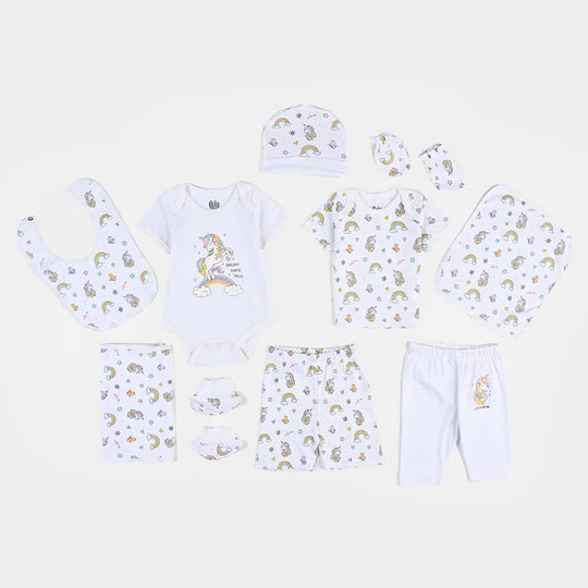 Infant Girls 10 Piece Set Unicorn-mIX