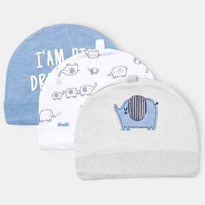 Infant Unisex Cotton Interlock Caps Set Marine Life-MIX