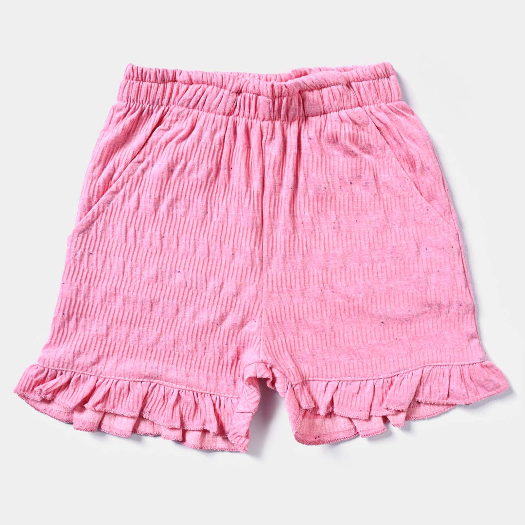 Infant Girls Cotton Interlock 2 Piece Set-Pink