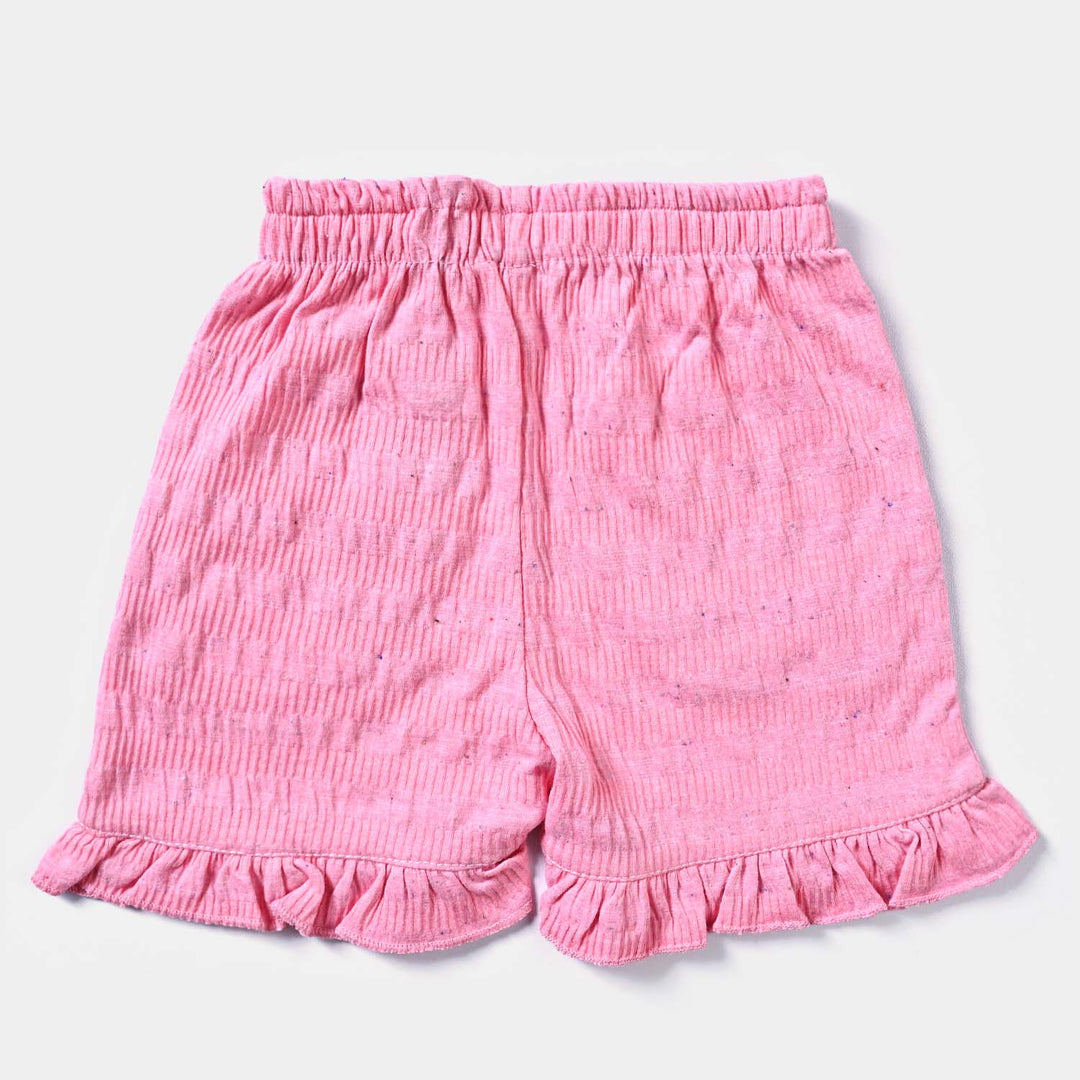 Infant Girls Cotton Interlock 2 Piece Set-Pink