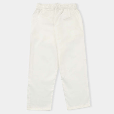 Boys Poly Viscose Eastern Pyjama-Off White