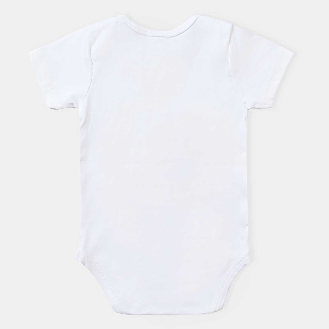 Infant Girls Cotton Interlock Basic Romper Basic-White