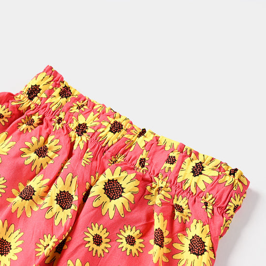 Girls PC Culotte Sun Flowers - Pink