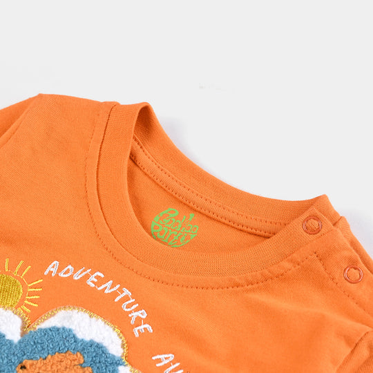 Infant Boys Cotton Jersey T-Shirt F/S Adventure Awaits