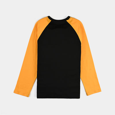 Boys Cotton Jersey T-Shirt F/S-Jet-Black