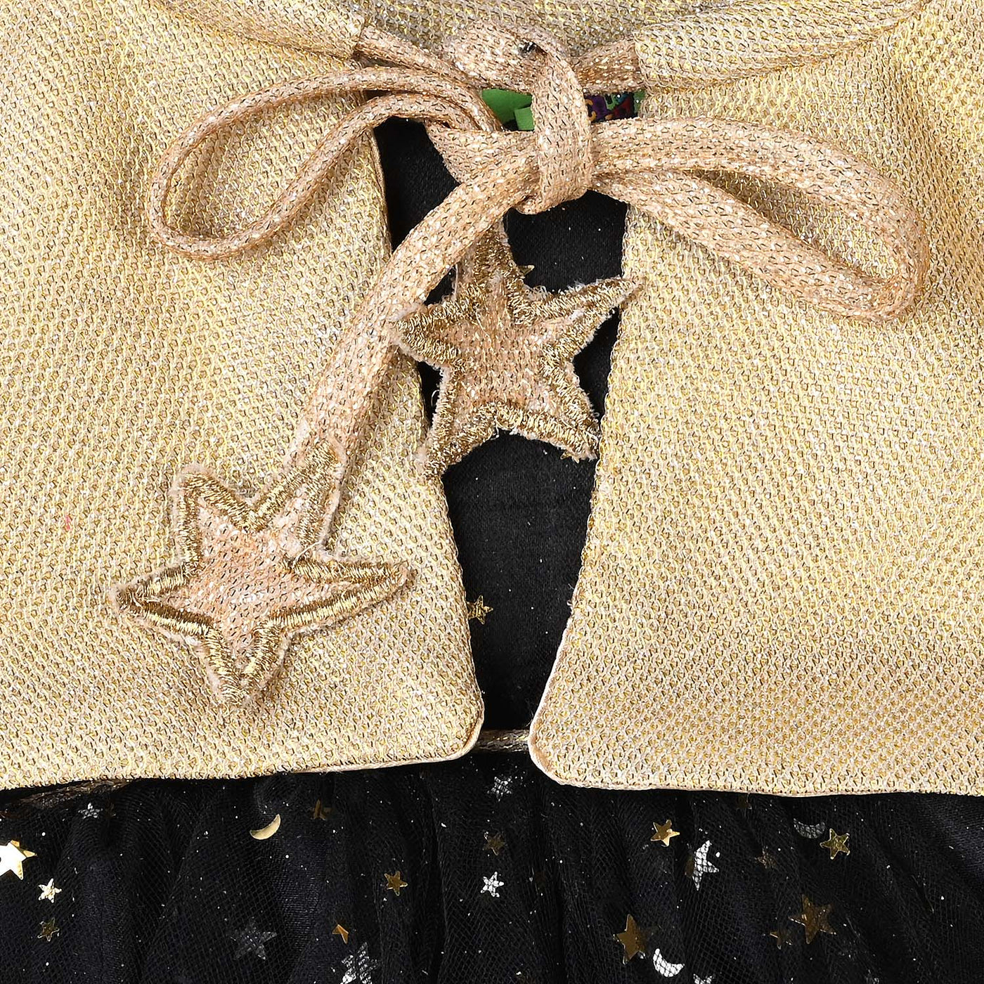 Infant Girls Net Fancy Frock Shining Star-B Gold