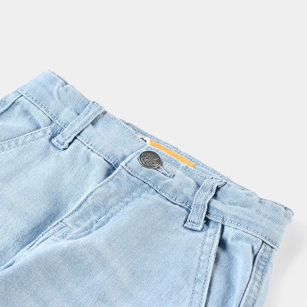 Boys Denim Stretch Pant Keep Rolling-Ice Blue