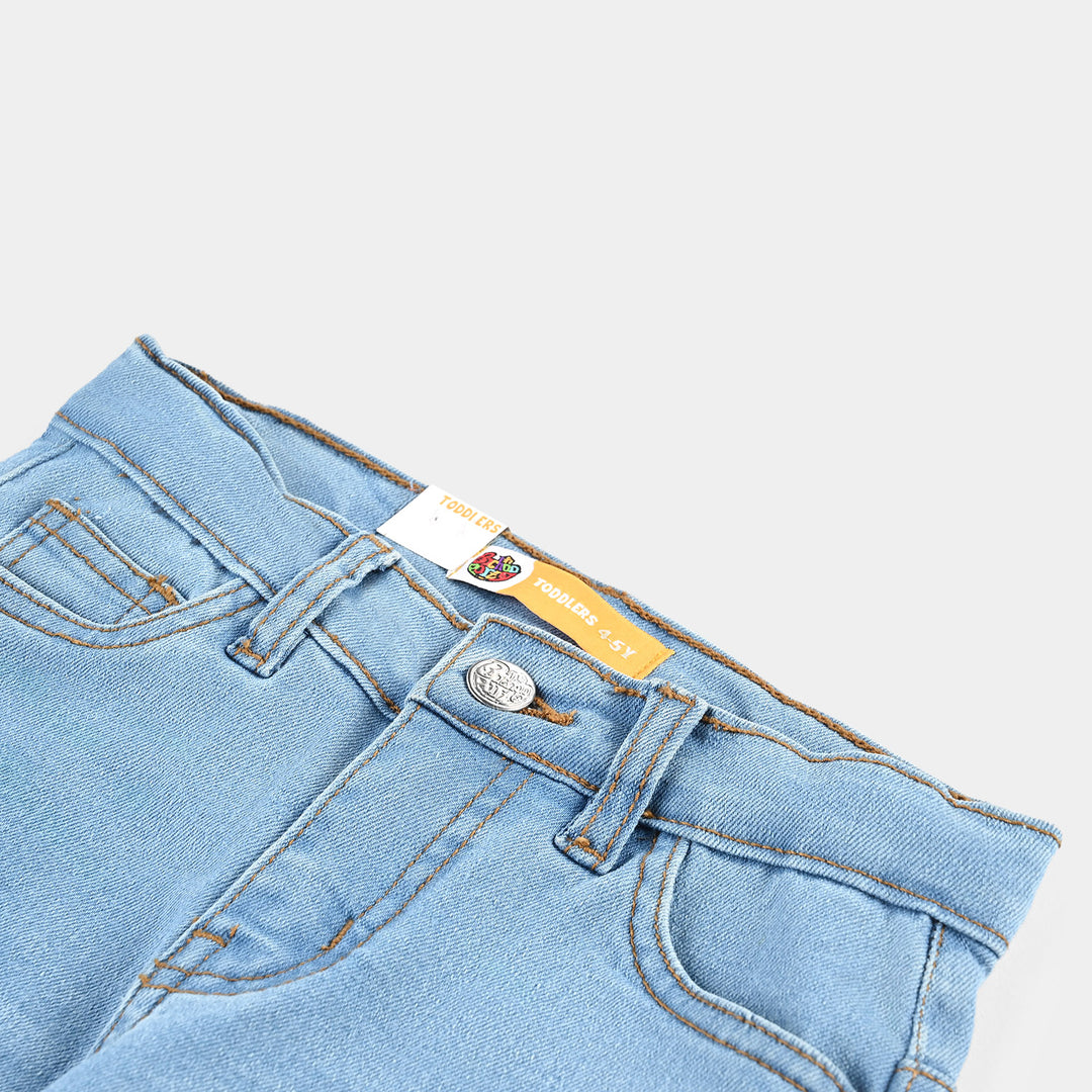 Boys Denim Stretch Pant Character -Ice Blue