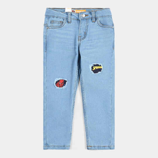 Boys Denim Stretch Pant Character -Ice Blue