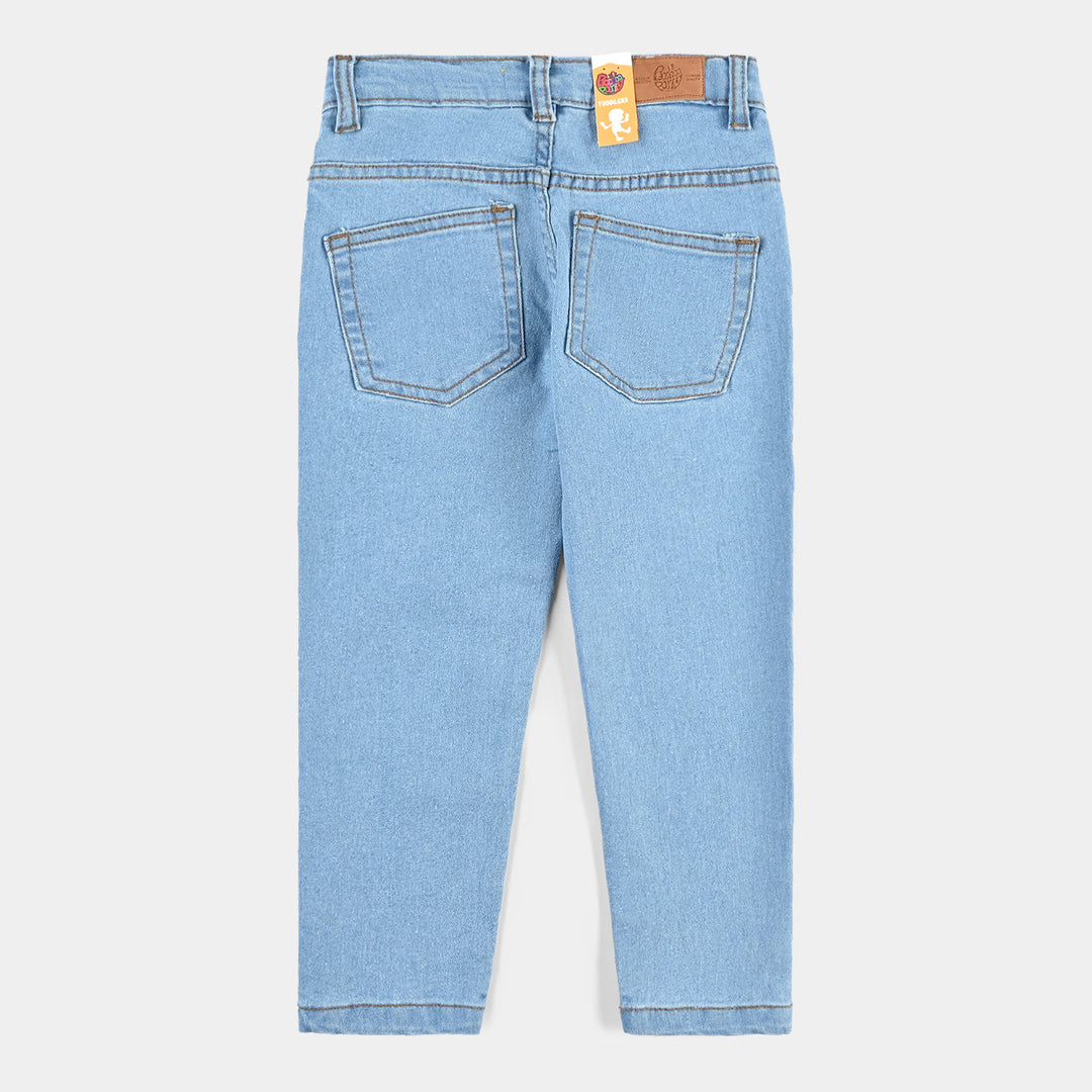 Boys Denim Stretch Pant Character -Ice Blue