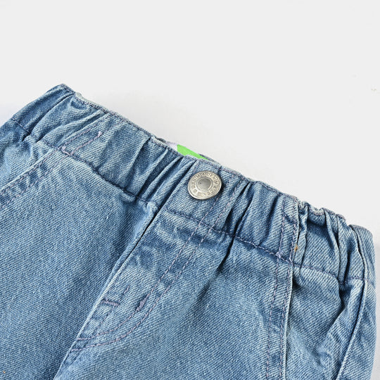 Infant Boys Denim Pant Lion-Ice Blue