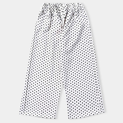 Girls PC Culotte Black Dots- White