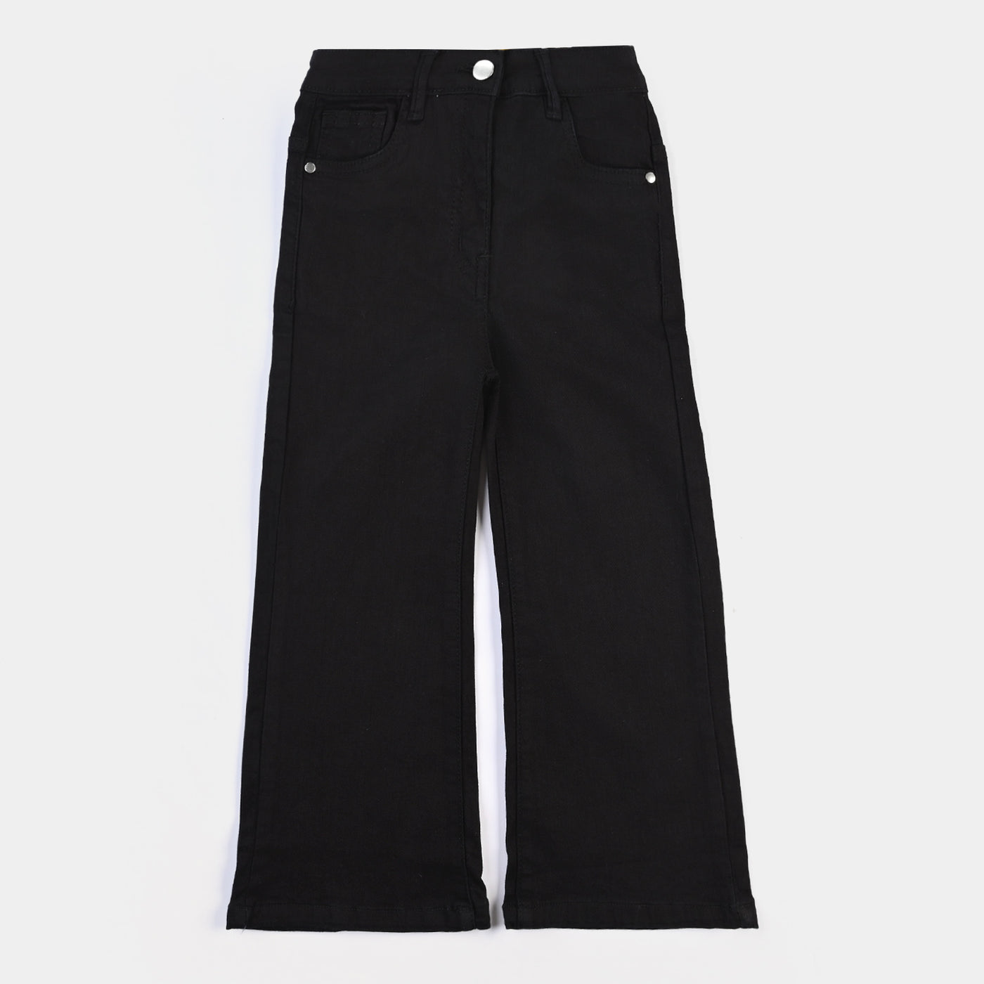 Girls Denim Stretch Pant Tape-BLACK