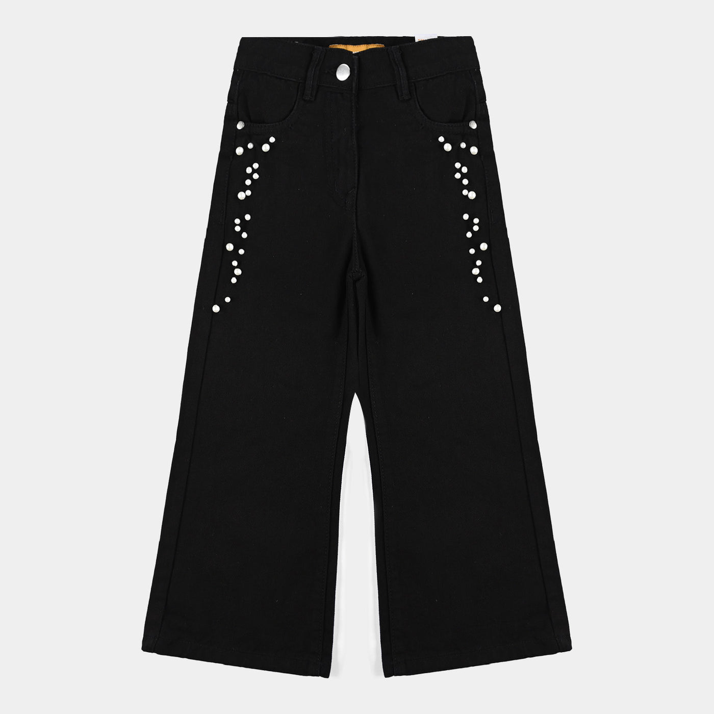 Girls Denim Stretch Pant Black Pearl-BLACK