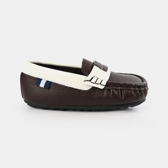 Boys Loafers H502-L1-BROWN