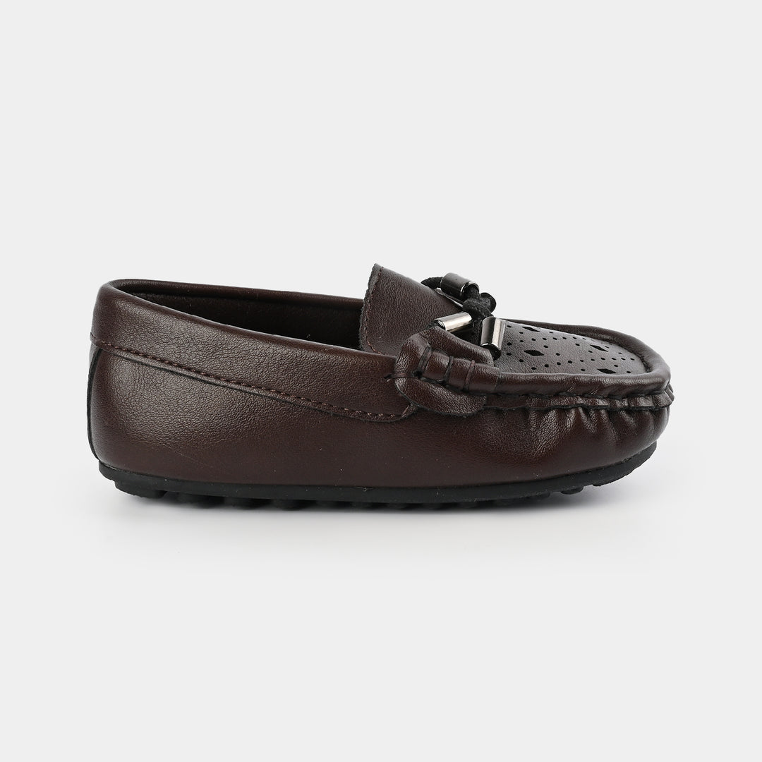 Boys Loafers H502-L3-BROWN