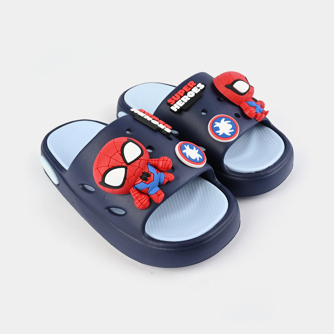 Boys Slippers A01-8-NAVY