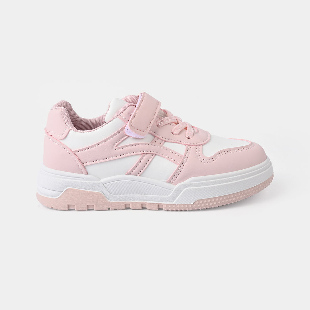 Girls Sneakers YZ-003-White/Pink