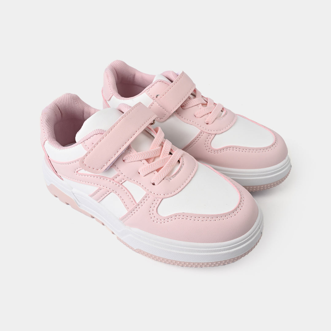 Girls Sneakers YZ-003-White/Pink