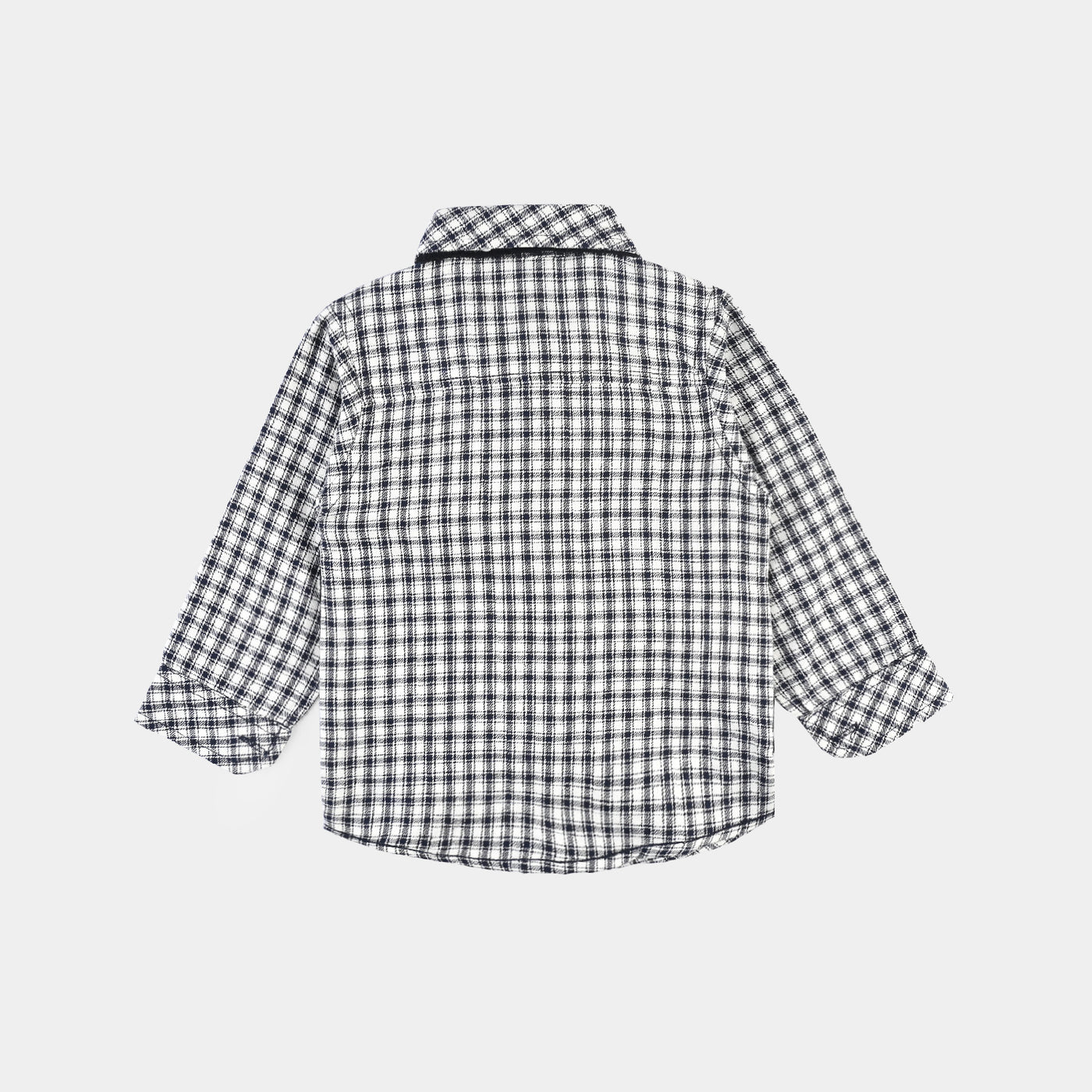 Infant Boys Flannel Woven Suit F/S-Black/White