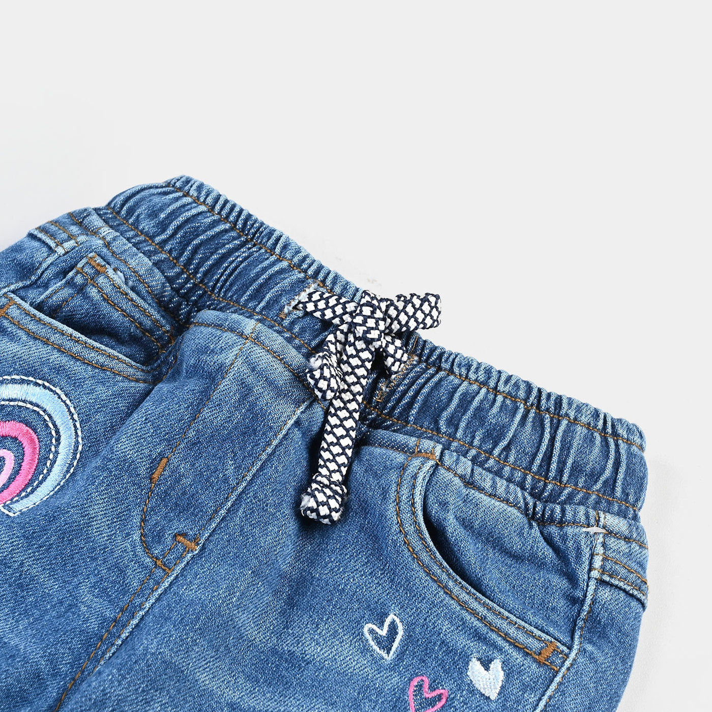 Infant Girls Denim Pant-Mid Blue