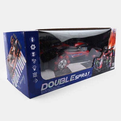 REMOTE CONTROL FORMULA CAR WITH DOUBLE SMOKE FUNCTION