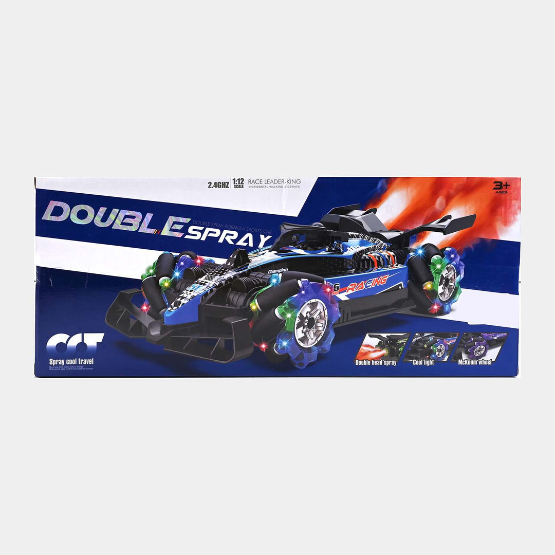 REMOTE CONTROL FORMULA CAR WITH DOUBLE SMOKE FUNCTION