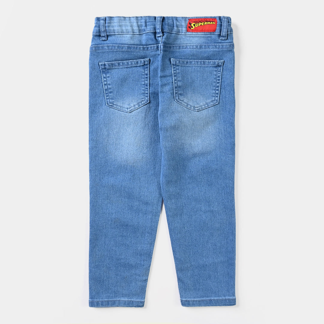 Boys Denim Stretch Pant-Ice Blue