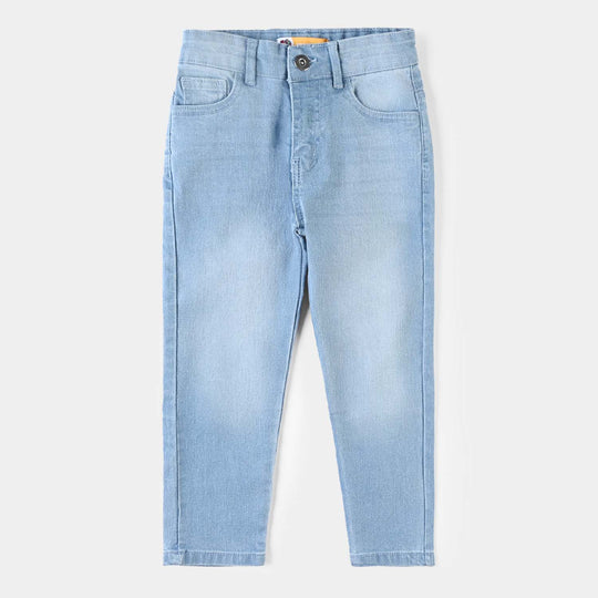 Boys Denim Stretch Basic Pant-Ice Blue