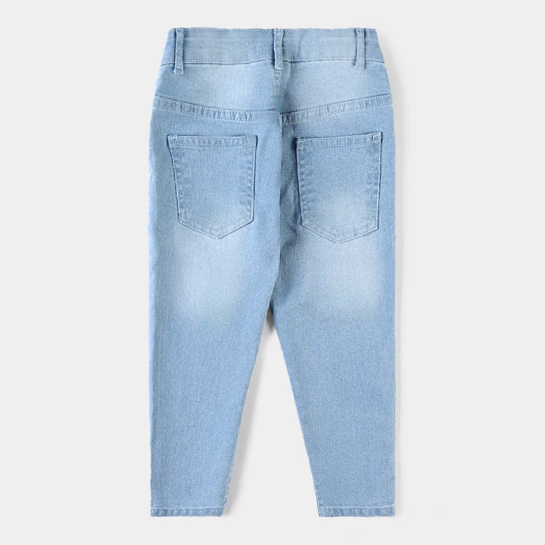 Boys Denim Stretch Basic Pant-Ice Blue