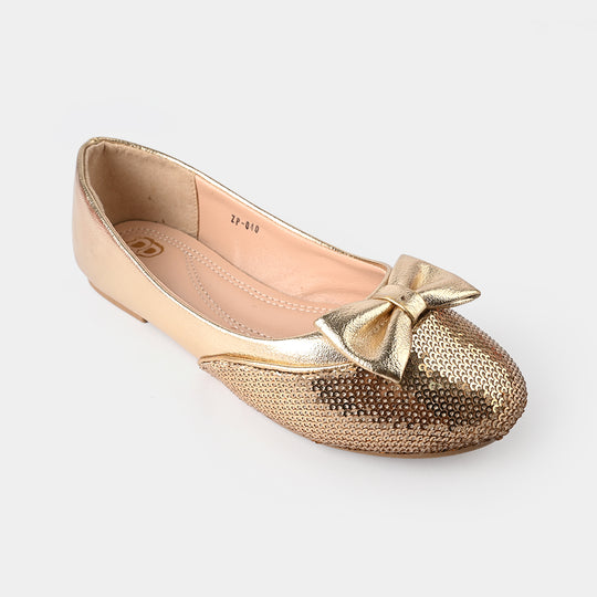 Girls Pumps ZP-040-Golden