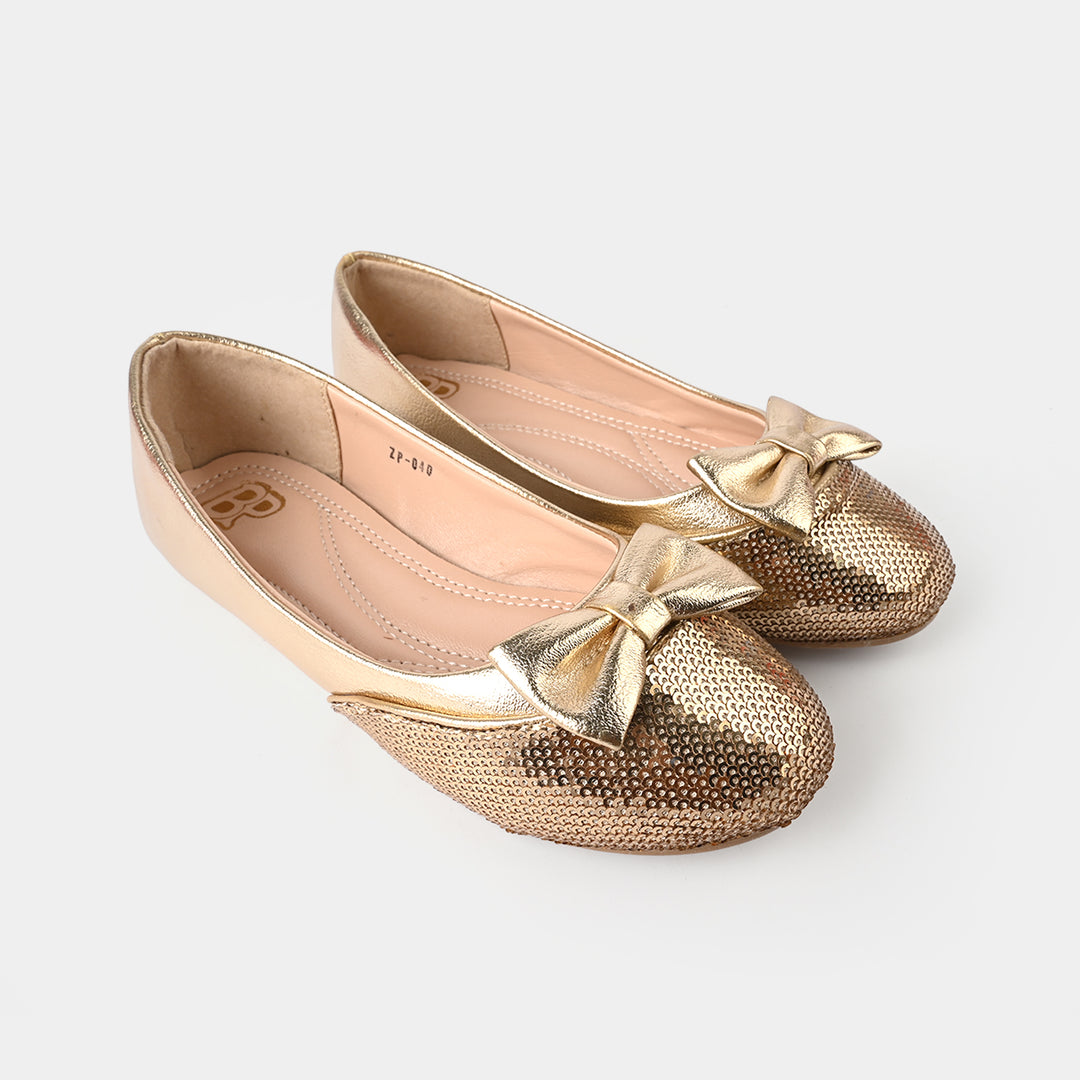 Girls Pumps ZP-040-Golden