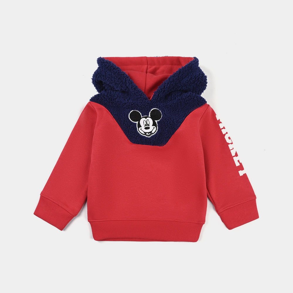 Infant Boys Sherpa Knitted Suit (Mickey Mouse) - Navy