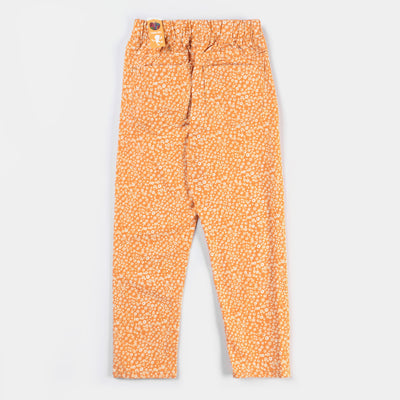 Girls Cotton Twill Jeggings Citrus flowers