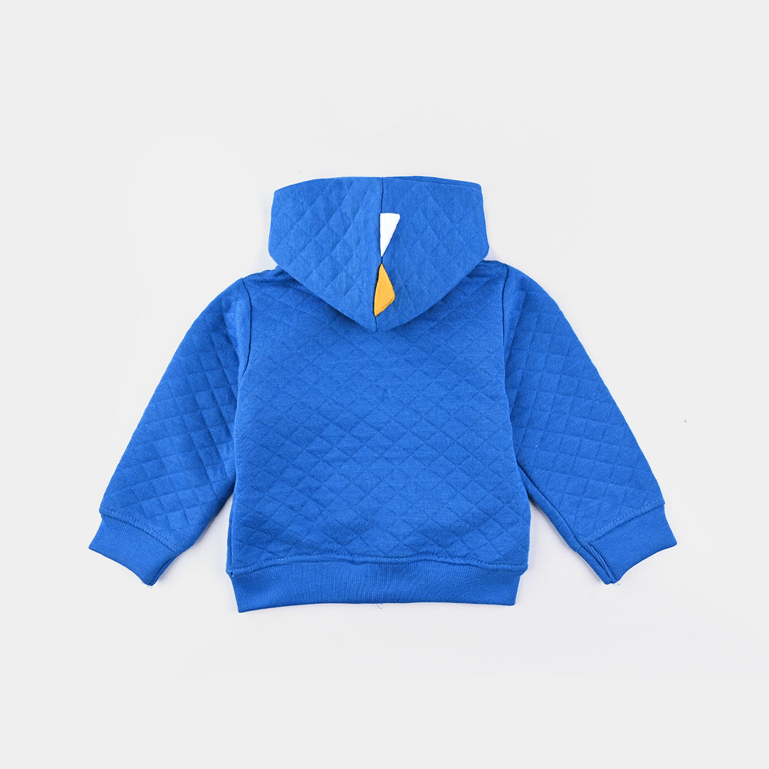 Infant Boys Quilted Knitted Suit (Dino) - Blue