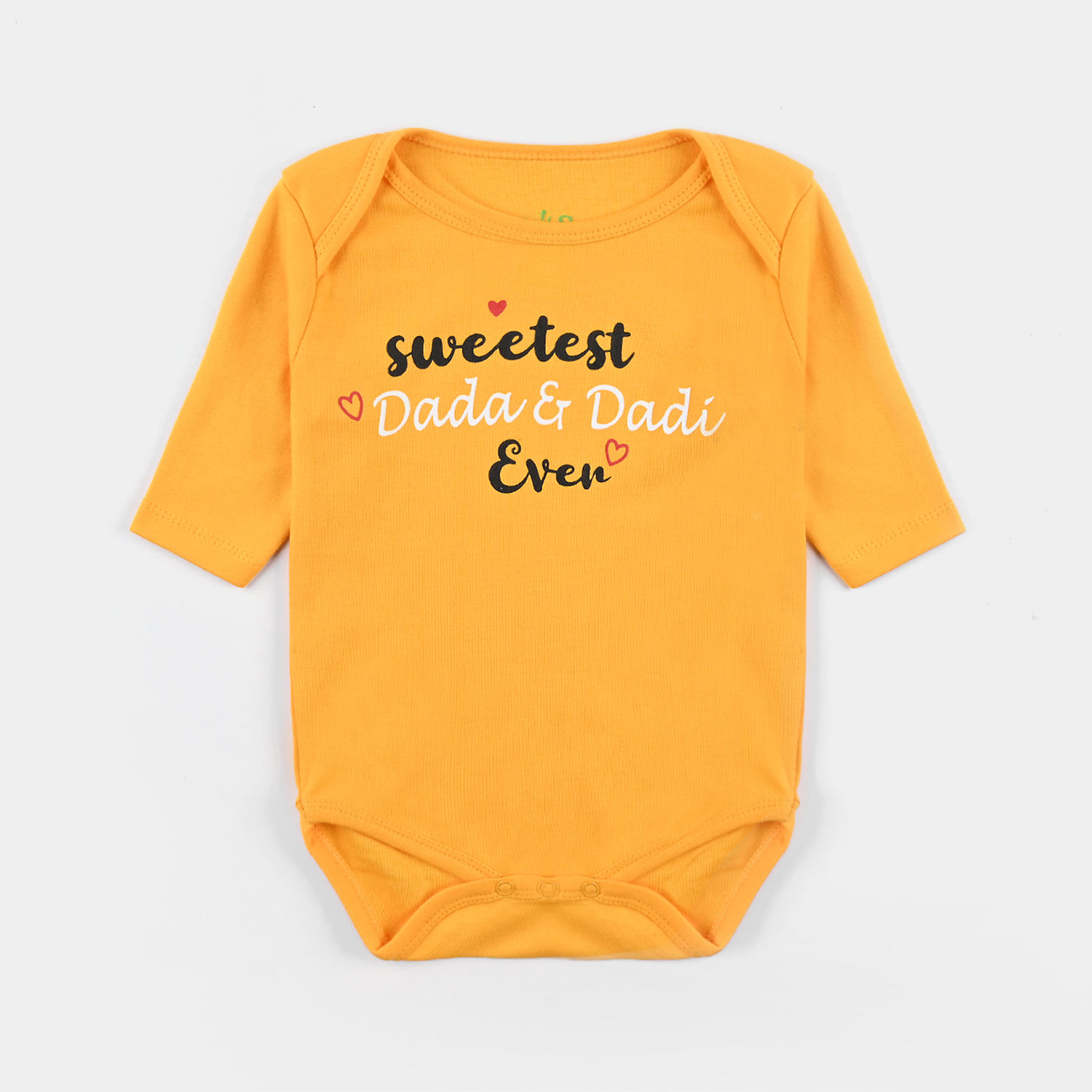 Infant Unisex Cotton Interlock Romper SWEETEST DADA & DADI EVER-Citrus