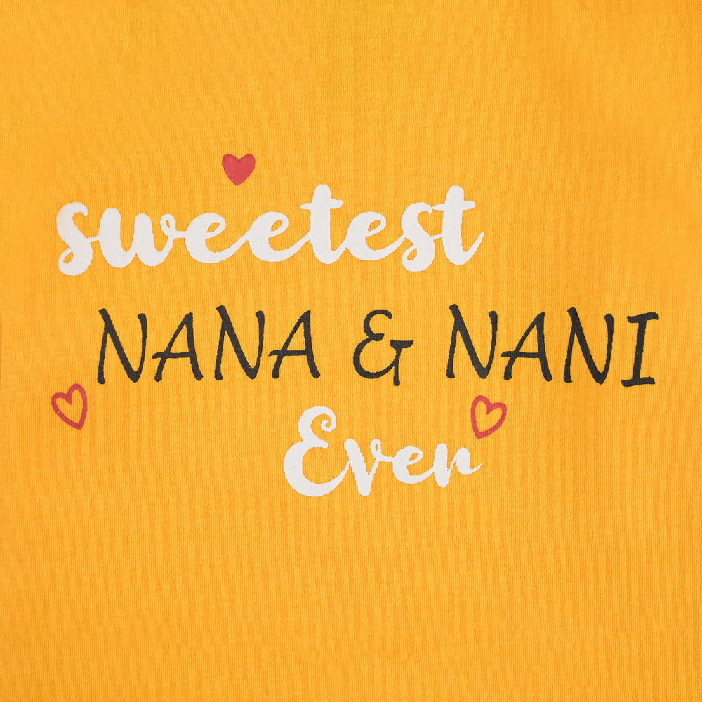 Infant Unisex Cotton Interlock Romper SWEETEST NANA & NANI EVER-Citrus