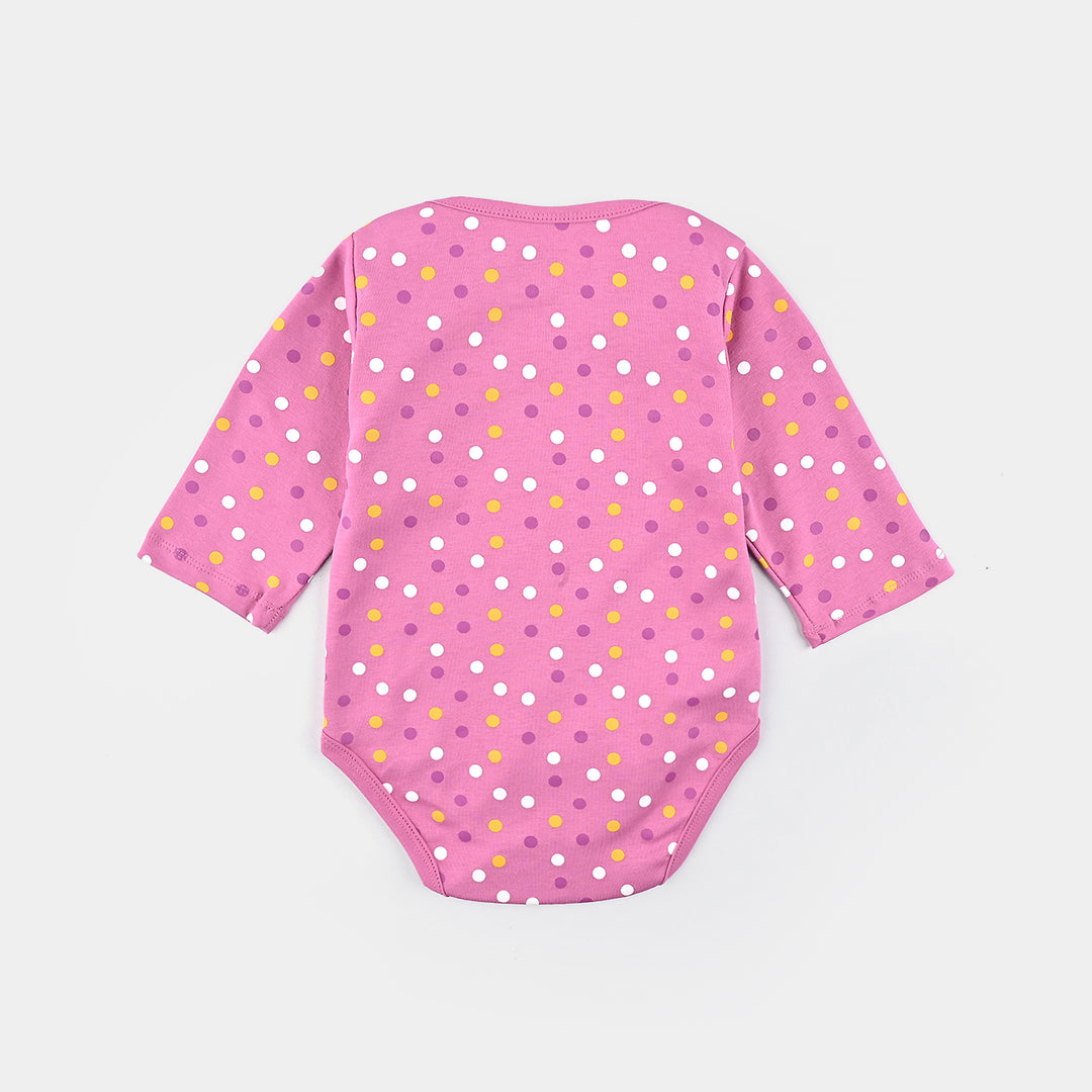 Infant (Unisex) Cotton Interlock Basic Romper Polka Dots