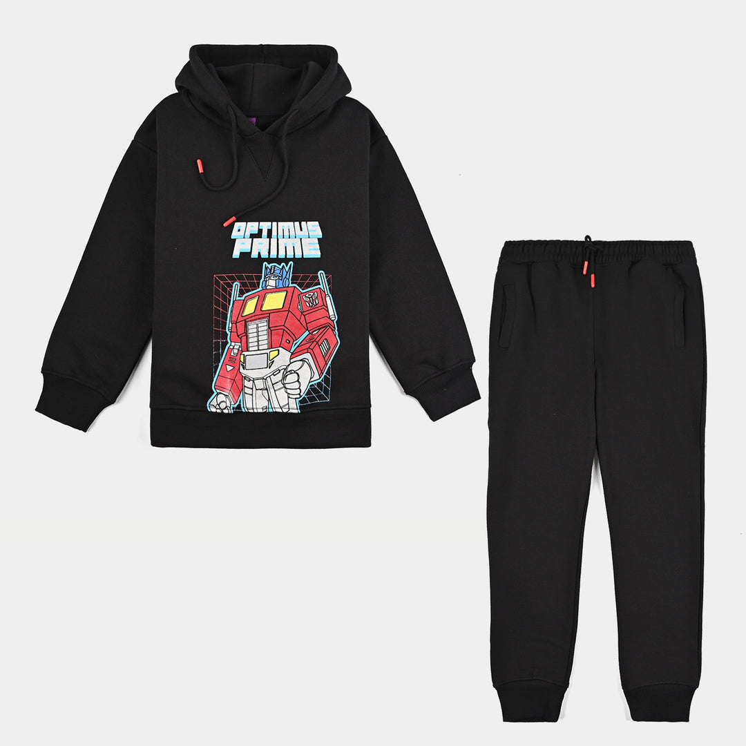 Boys Fleece 2 Piece Suit Optimus-Jet Black