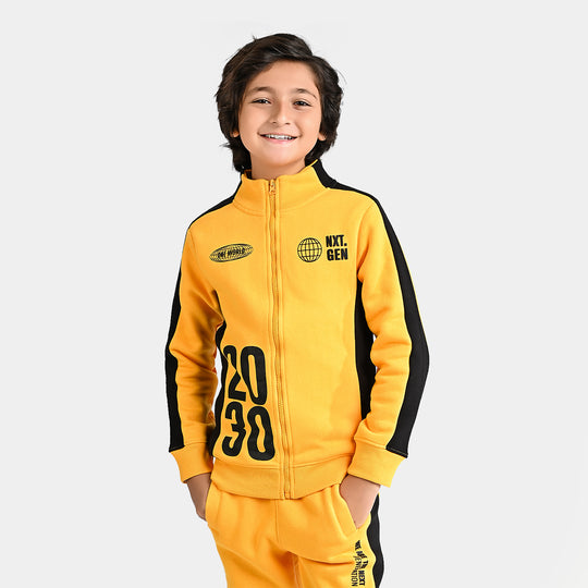 Boys Fleece 2 Piece Suit One World-Citrus