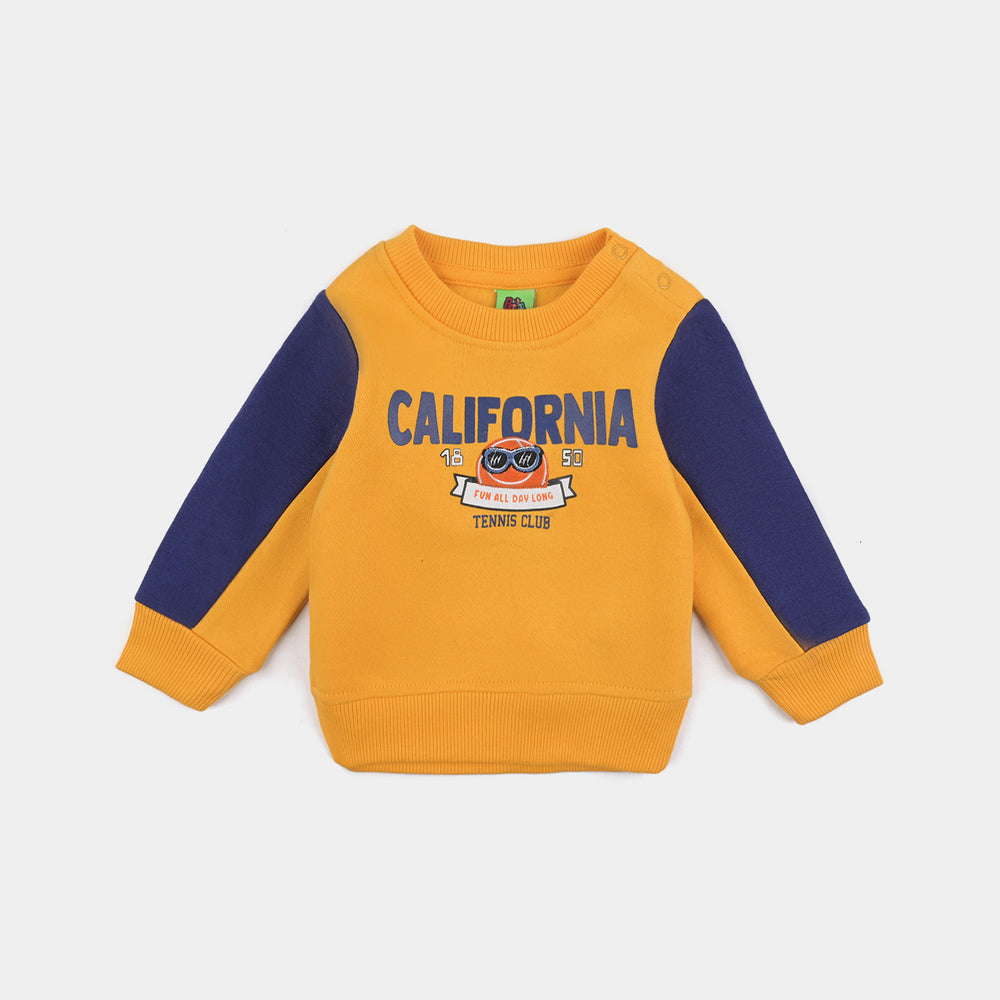 Infant Boys Fleece Knitted Suit California-Citrus