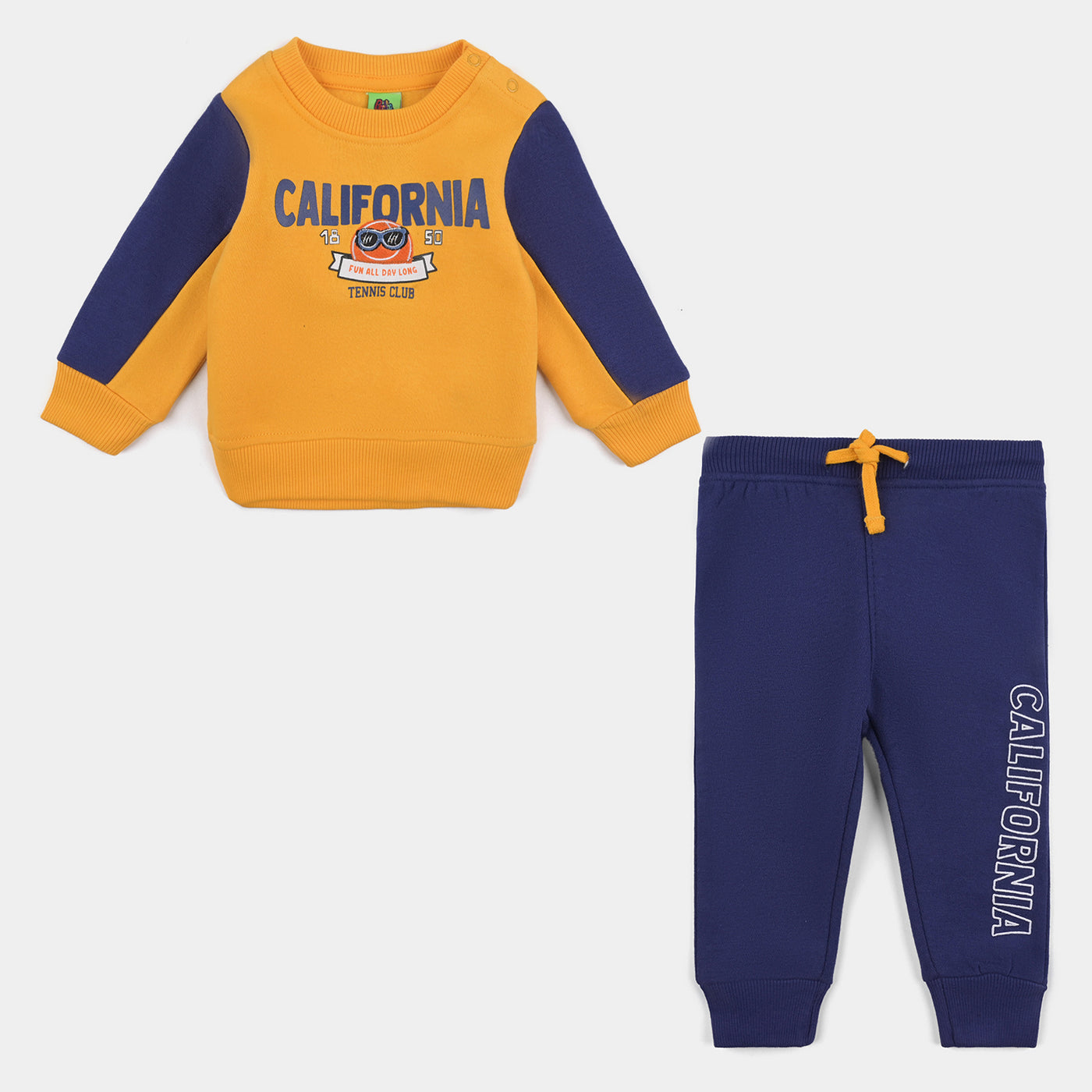 Infant Boys Fleece Knitted Suit California-Citrus