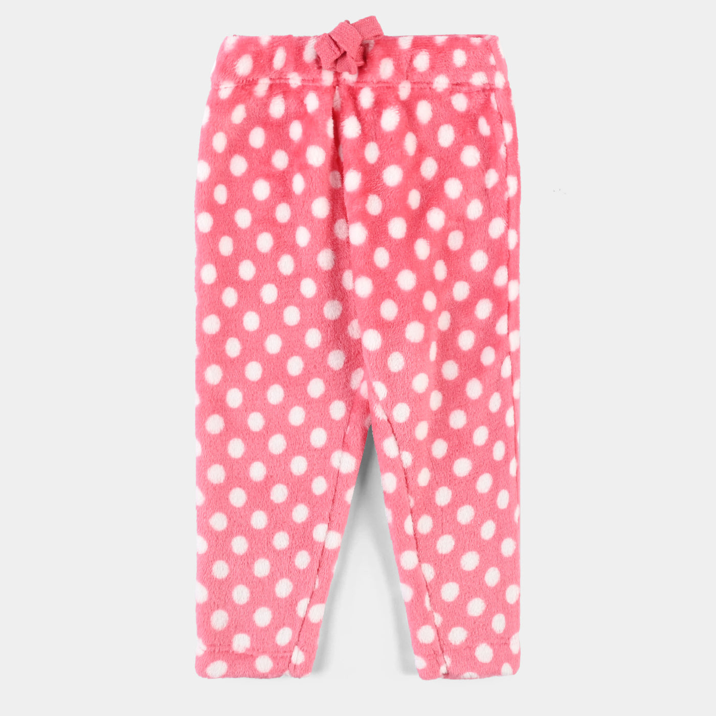 Infant Girls Sherpa Knitted Suit Polka Dots-LT.Pink