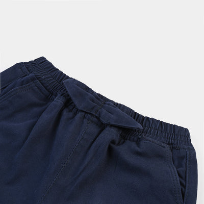 Infant Girls Twill Pant Character - Navy Blue