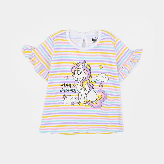 Infant Girls Cotton Interlock T-Shirt Magic Dreams-Multi