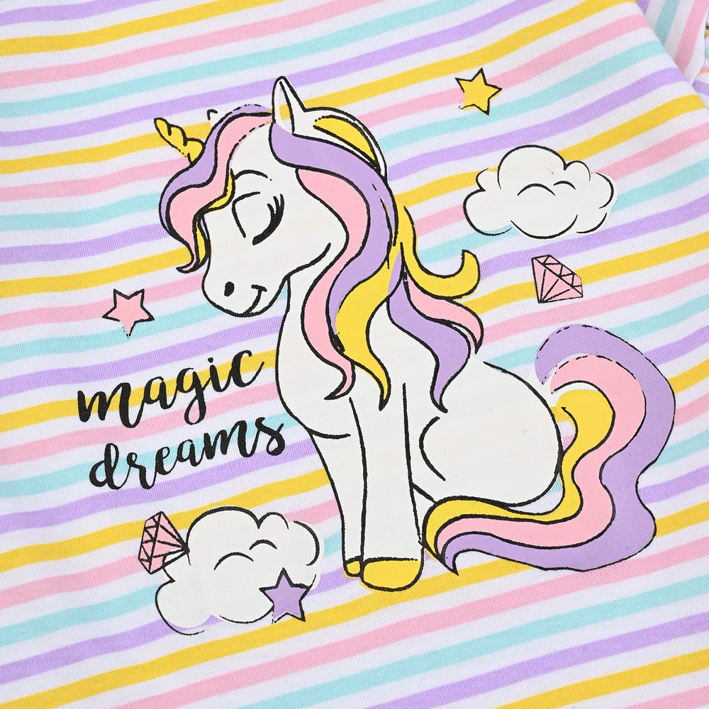 Infant Girls Cotton Interlock T-Shirt Magic Dreams-Multi