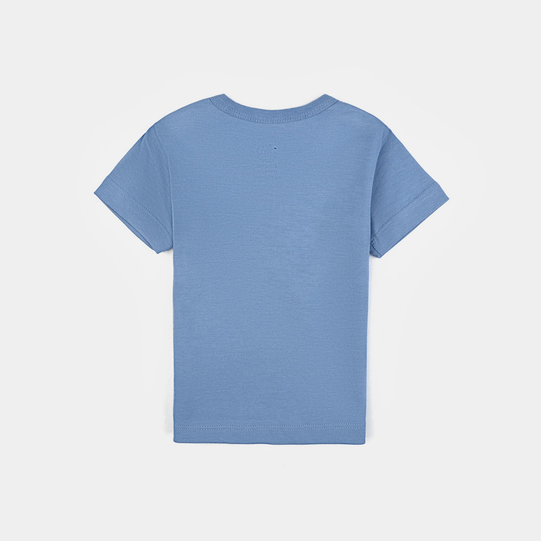 Infant Boys Cotton Interlock T-Shirt Dream-Blue