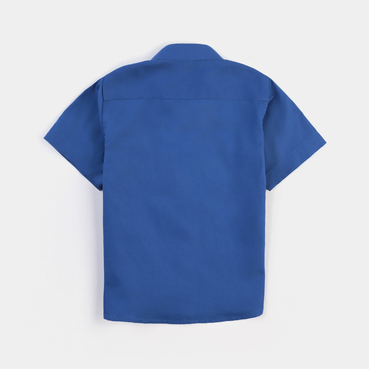 Infant Boys Cotton Poplin Casual Shirt H/S-Blue